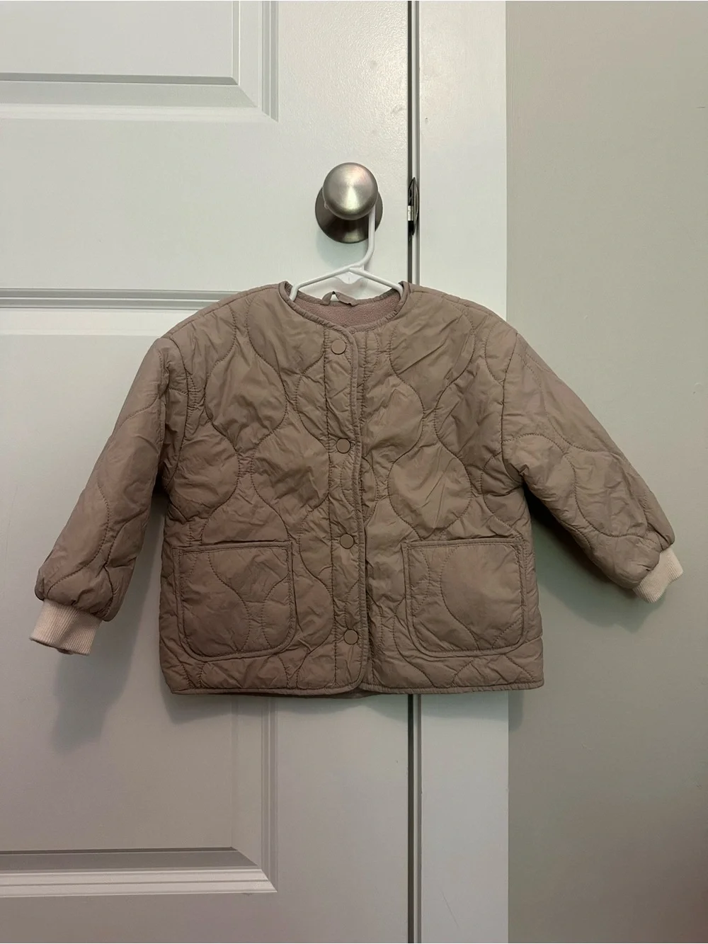 Zara Kids Quilted Thin Puffer Button Up Jacket